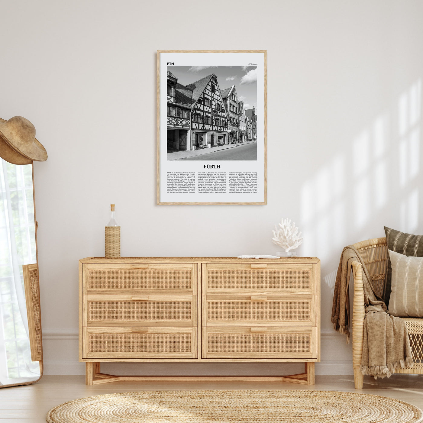 Fürth Travel B&W Poster