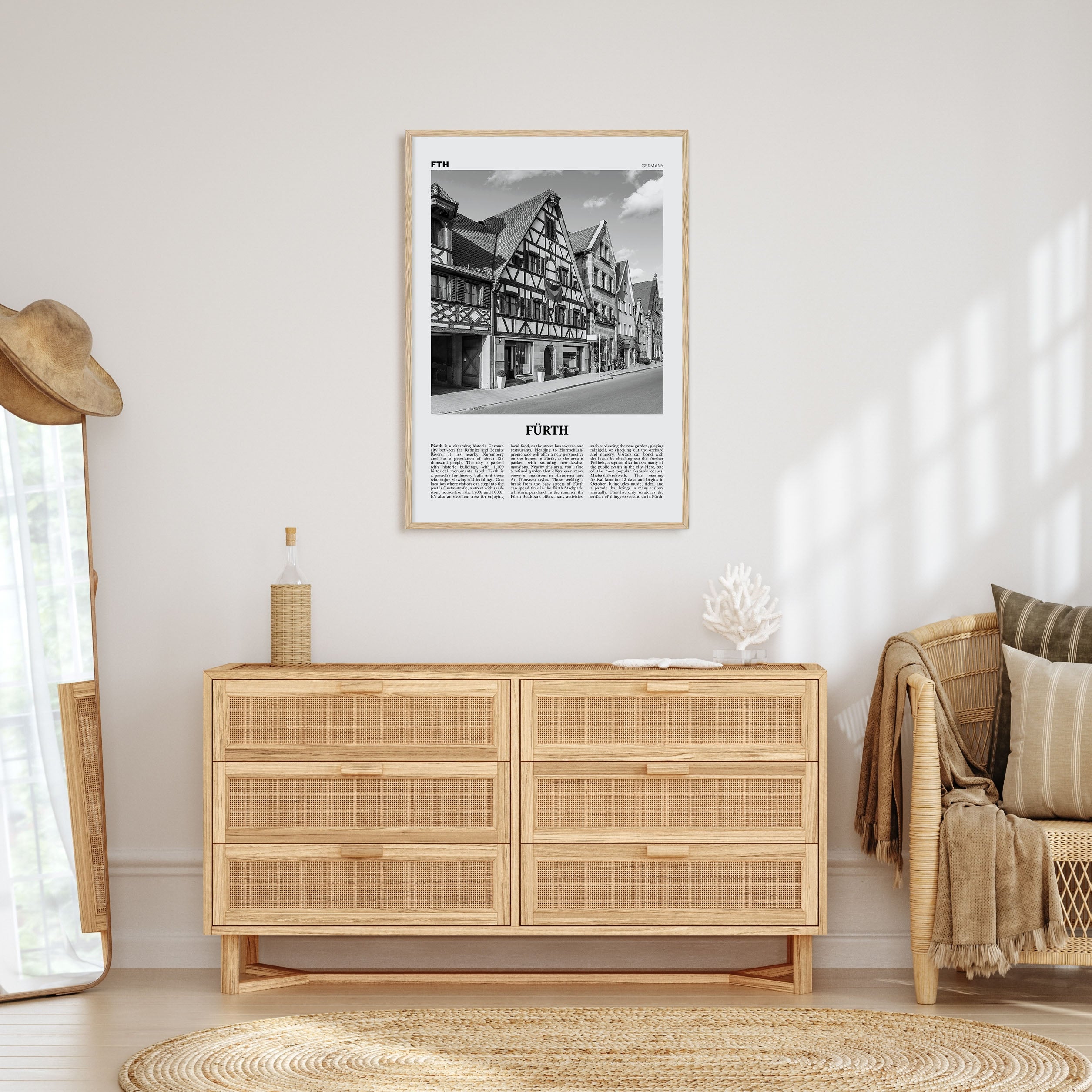 Fürth Travel B&W Poster