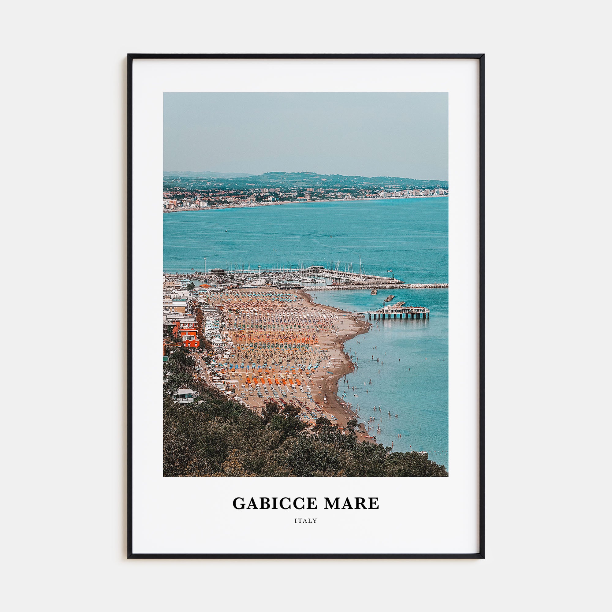 Gabicce Mare Portrait Color Poster