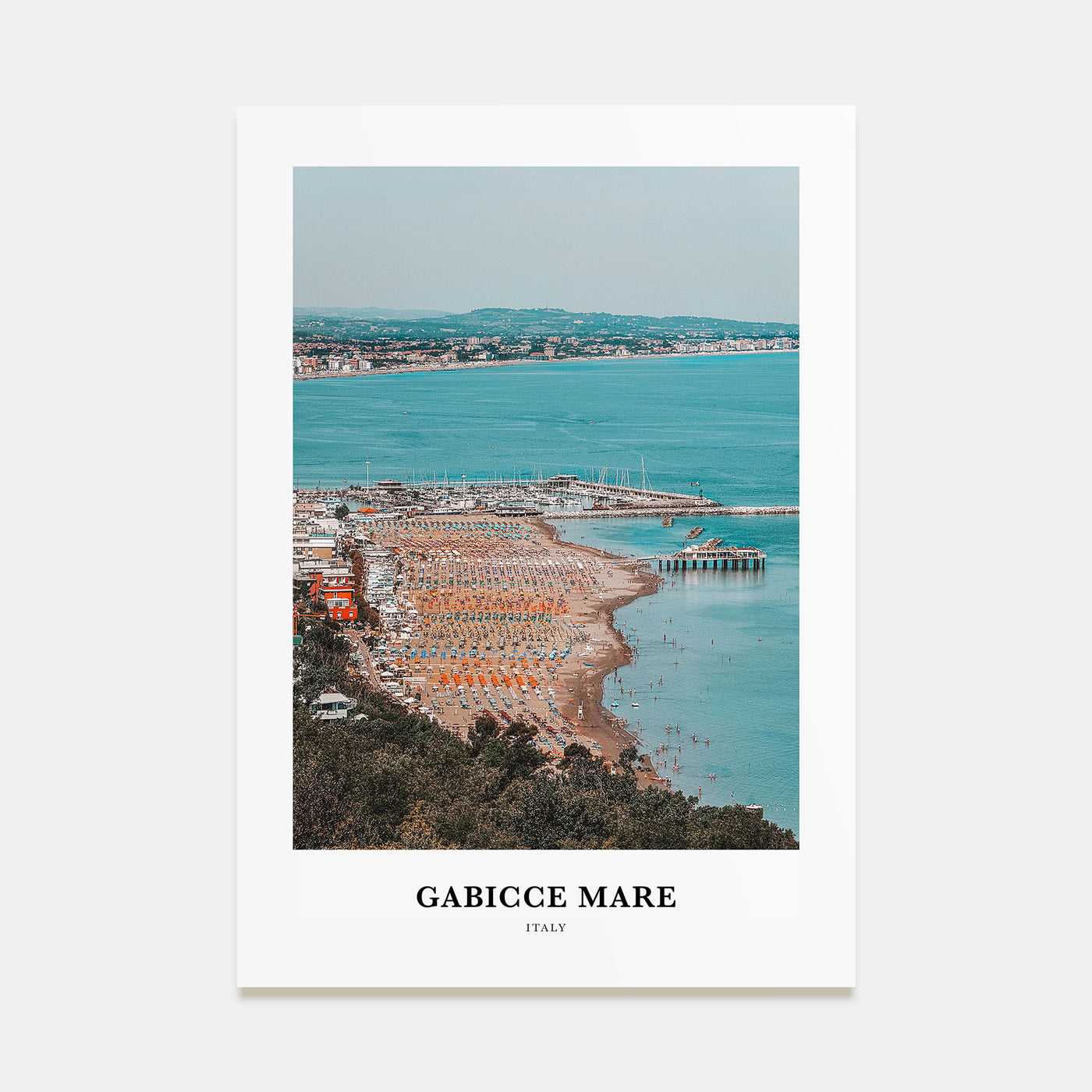 Gabicce Mare Portrait Color Poster