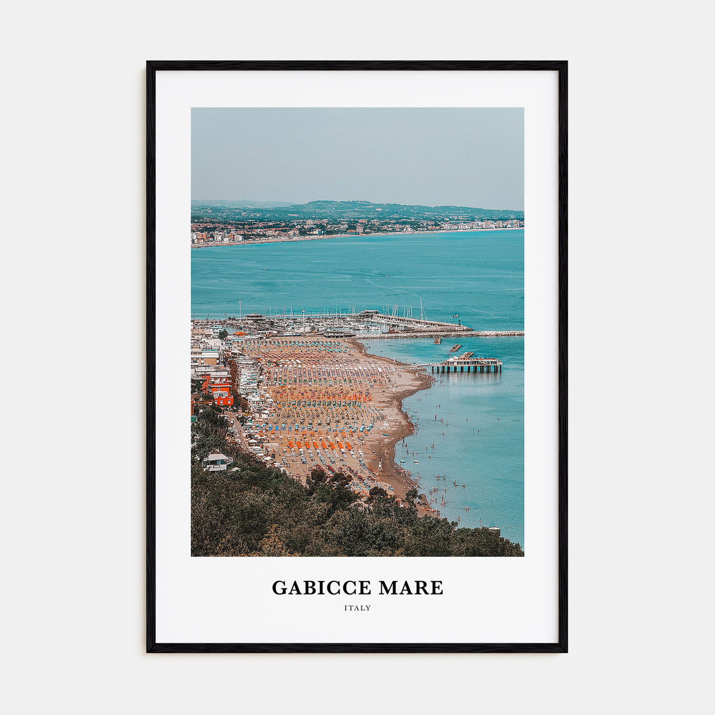 Gabicce Mare Portrait Color Poster