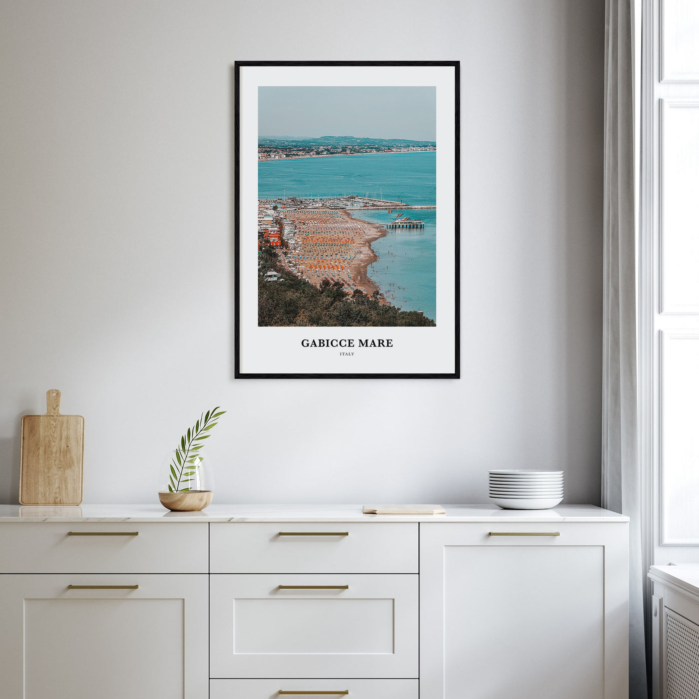 Gabicce Mare Portrait Color Poster