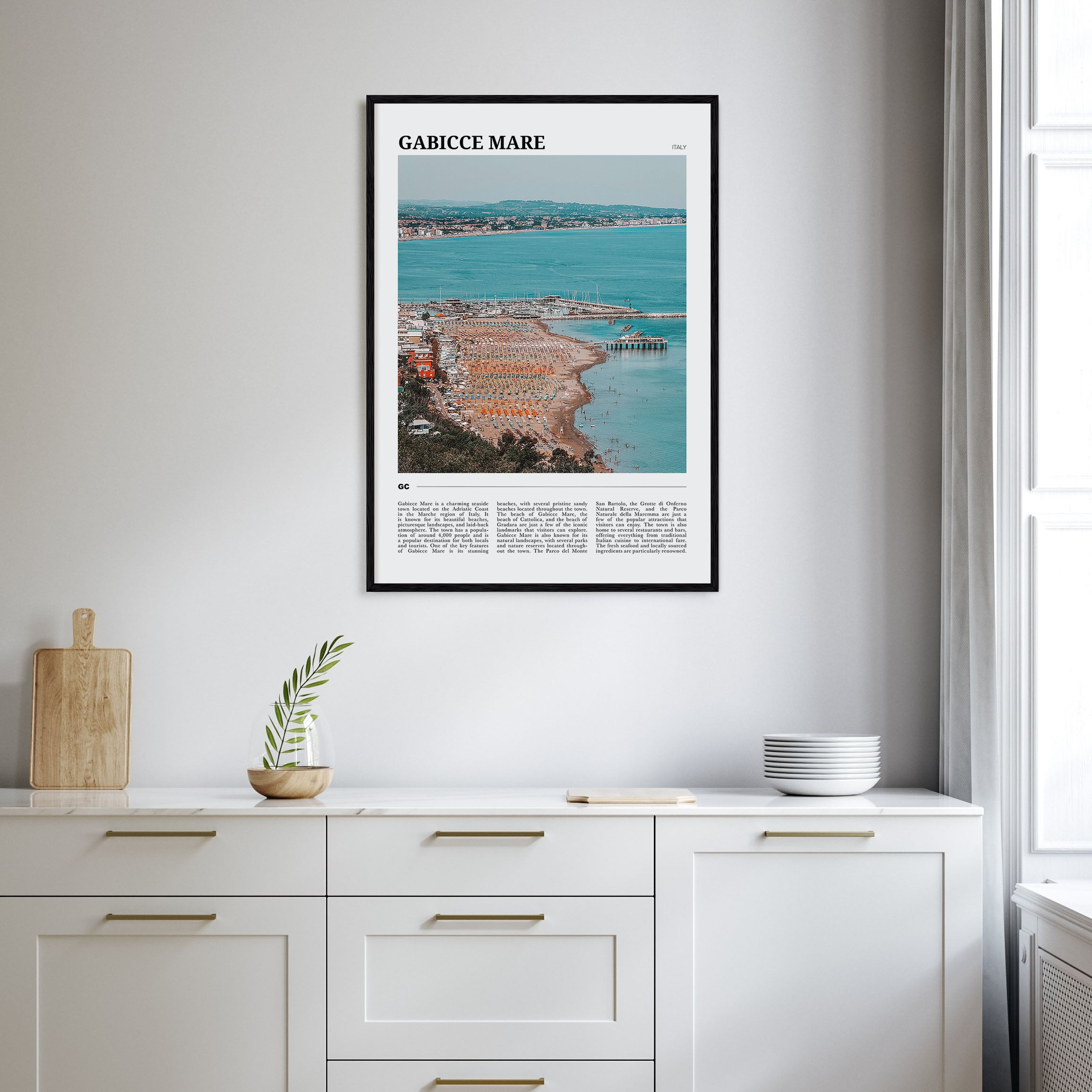 Gabicce Mare Travel Color Poster