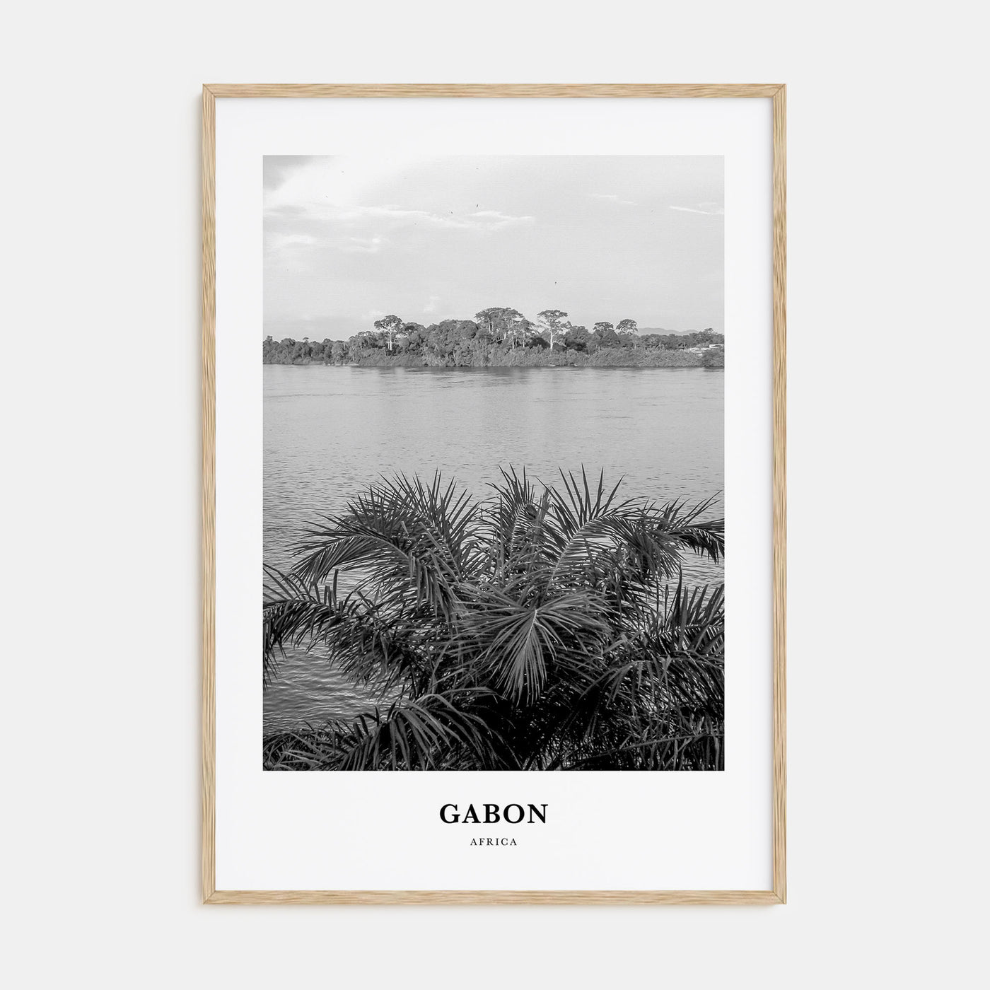Gabon Portrait B&W Poster