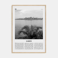 Gabon Travel B&W Poster