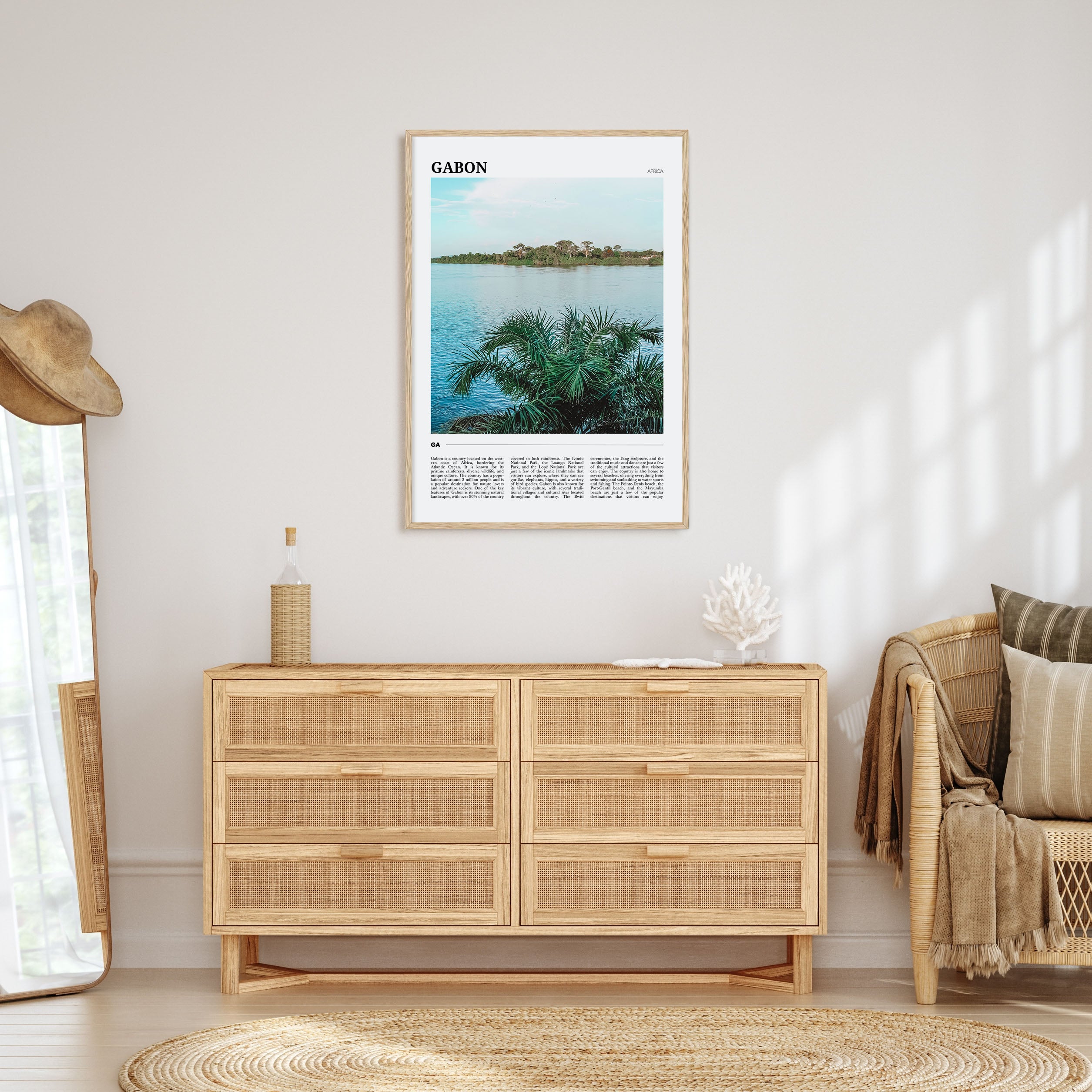 Gabon Travel Color Poster