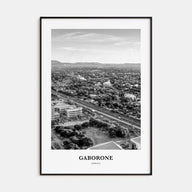 Gaborone Portrait B&W Poster