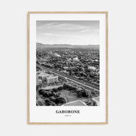 Gaborone Portrait B&W Poster