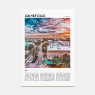 Gainesville Travel Color Poster
