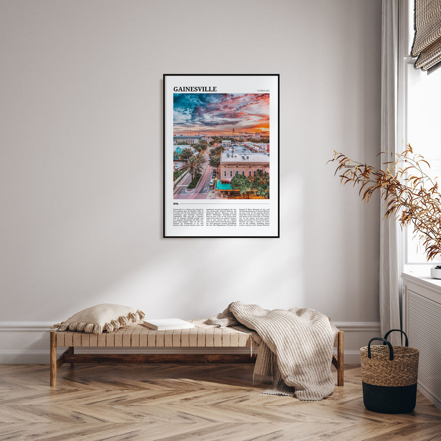 Gainesville Travel Color Poster