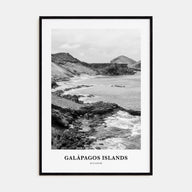 Galápagos Islands Portrait B&W Poster