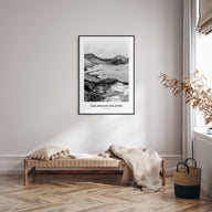 Galápagos Islands Portrait B&W Poster