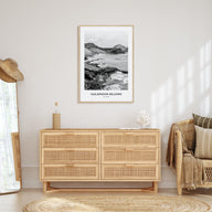 Galápagos Islands Portrait B&W Poster