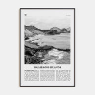 Galápagos Islands Travel B&W Poster
