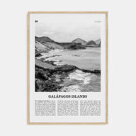 Galápagos Islands Travel B&W Poster