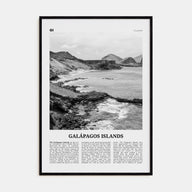 Galápagos Islands Travel B&W Poster
