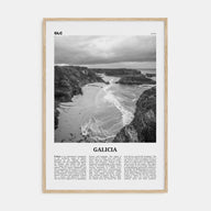 Galicia Travel B&W Poster