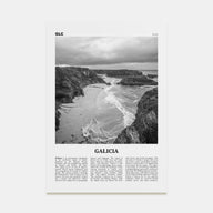 Galicia Travel B&W Poster