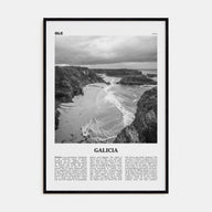 Galicia Travel B&W Poster