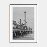 Galveston Photo B&W Poster