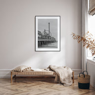 Galveston Photo B&W Poster
