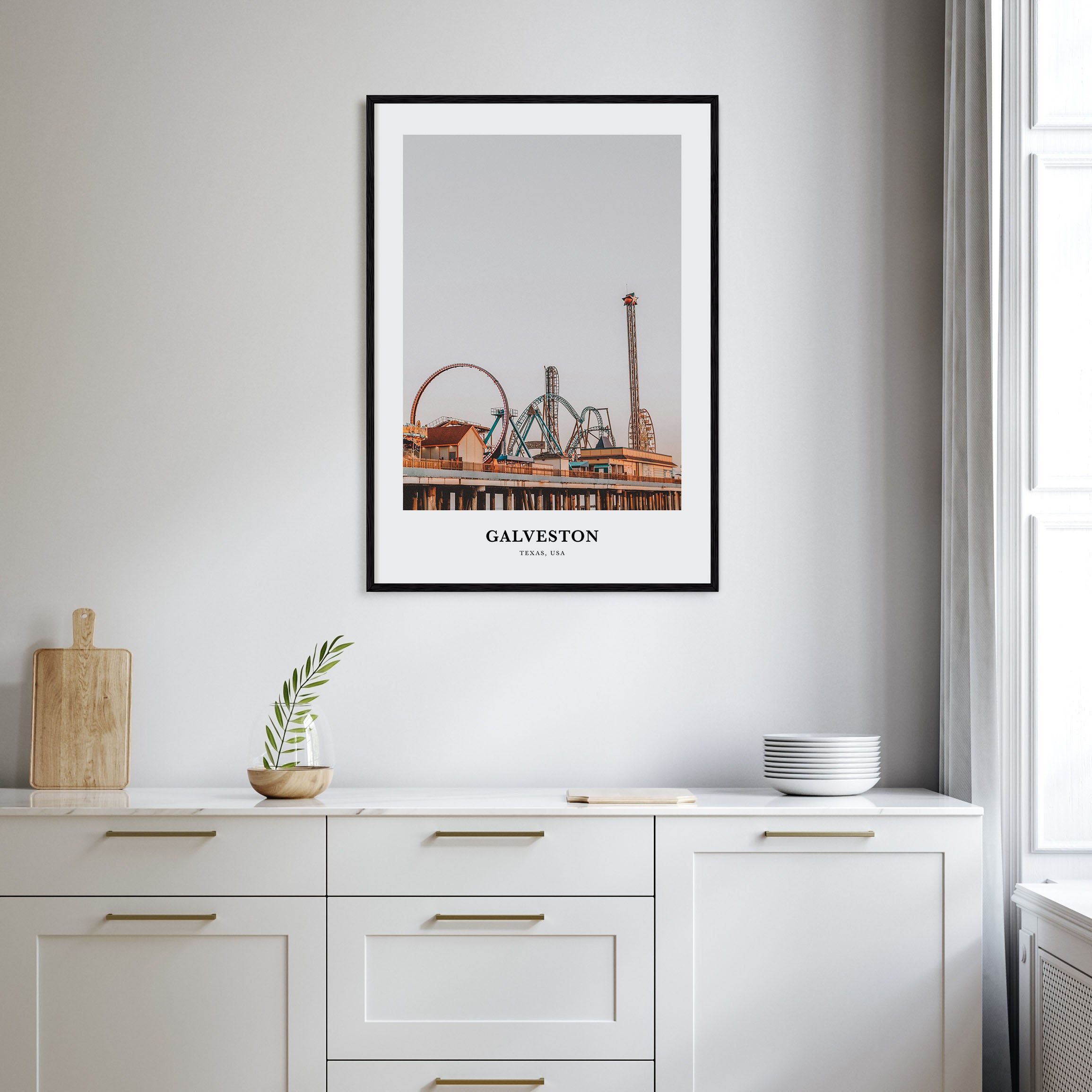 Galveston Portrait Color Poster