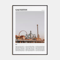 Galveston Travel Color Poster