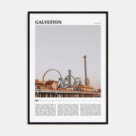 Galveston Travel Color Poster