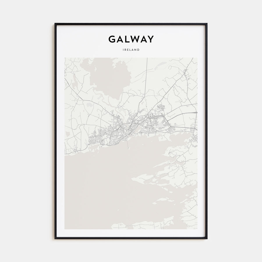 Galway Map Portrait Poster
