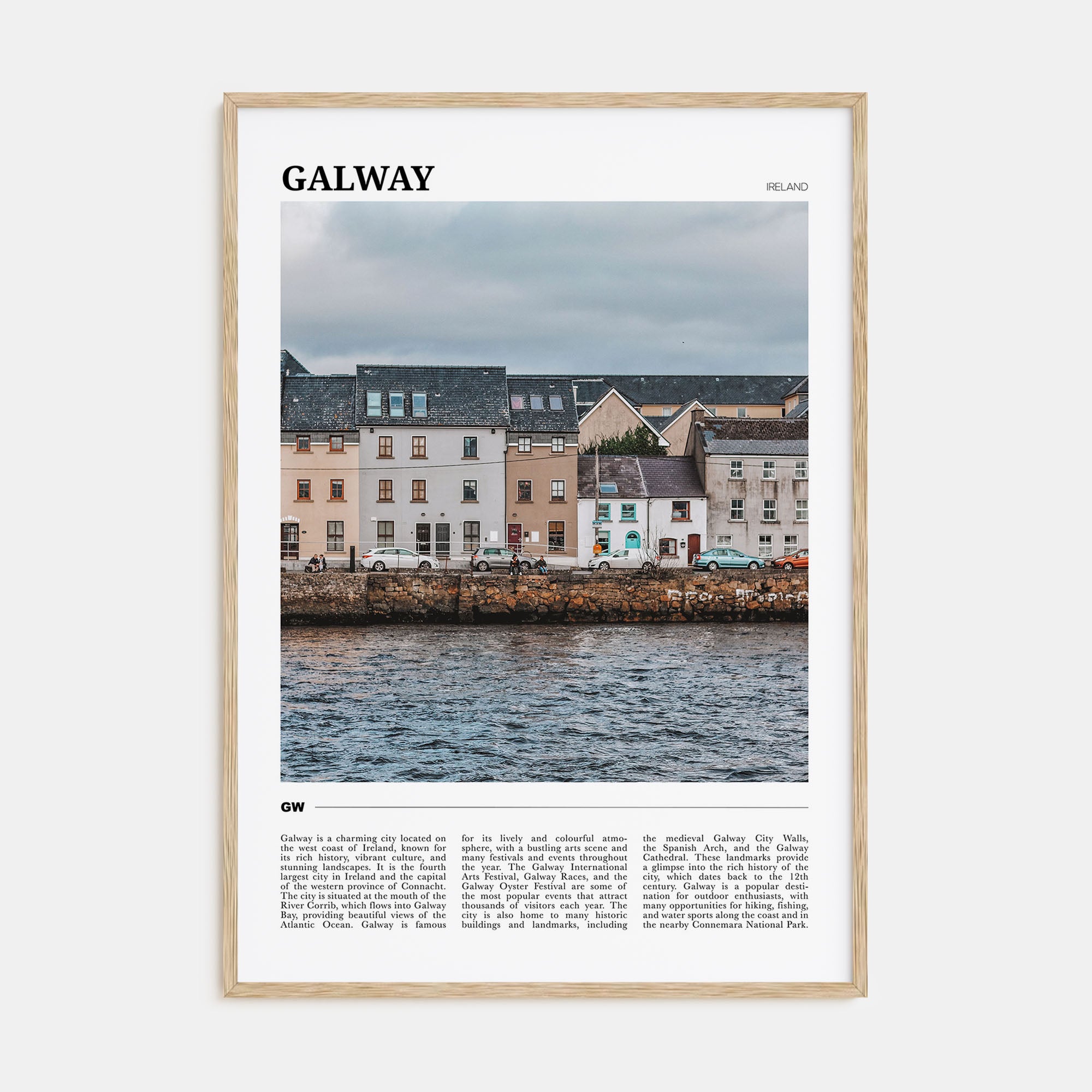 Galway Travel Color Poster