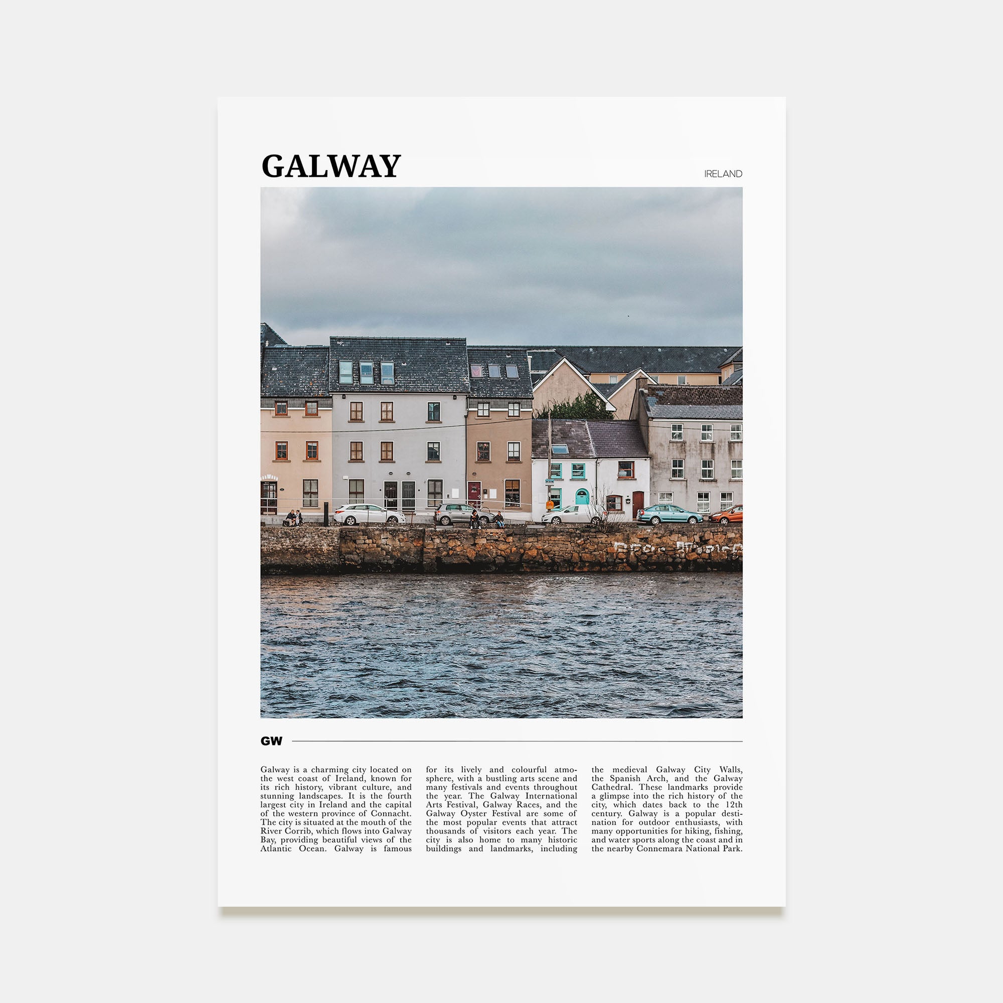Galway Travel Color Poster