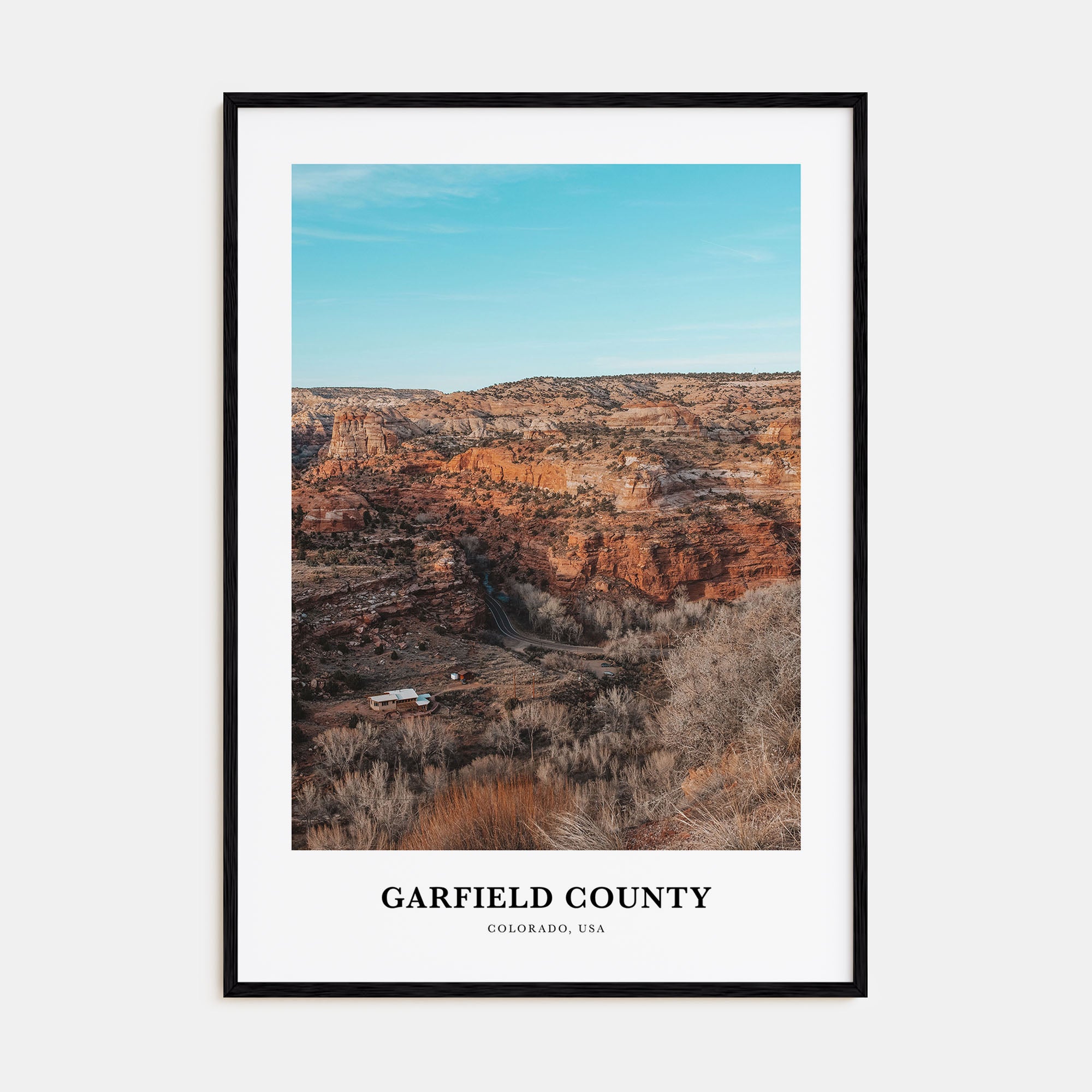 Garfield County Portrait Color Poster