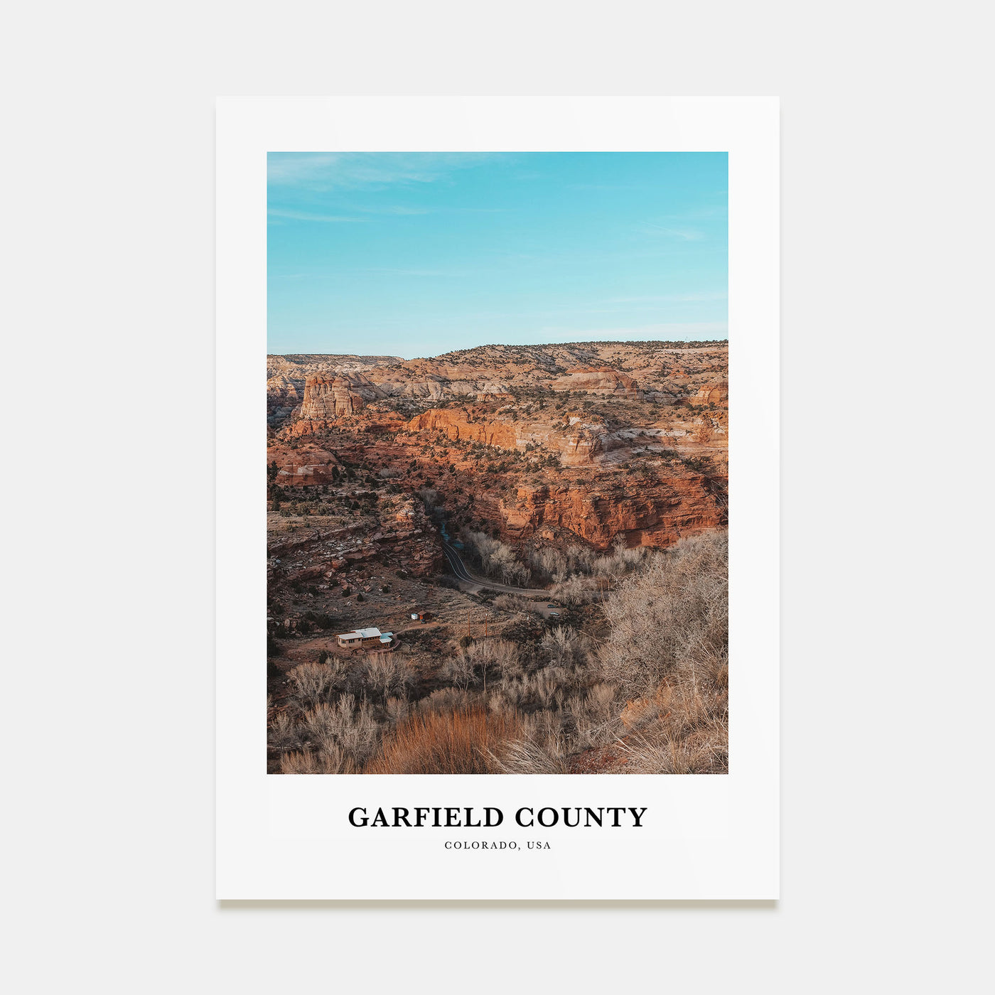 Garfield County Portrait Color Poster