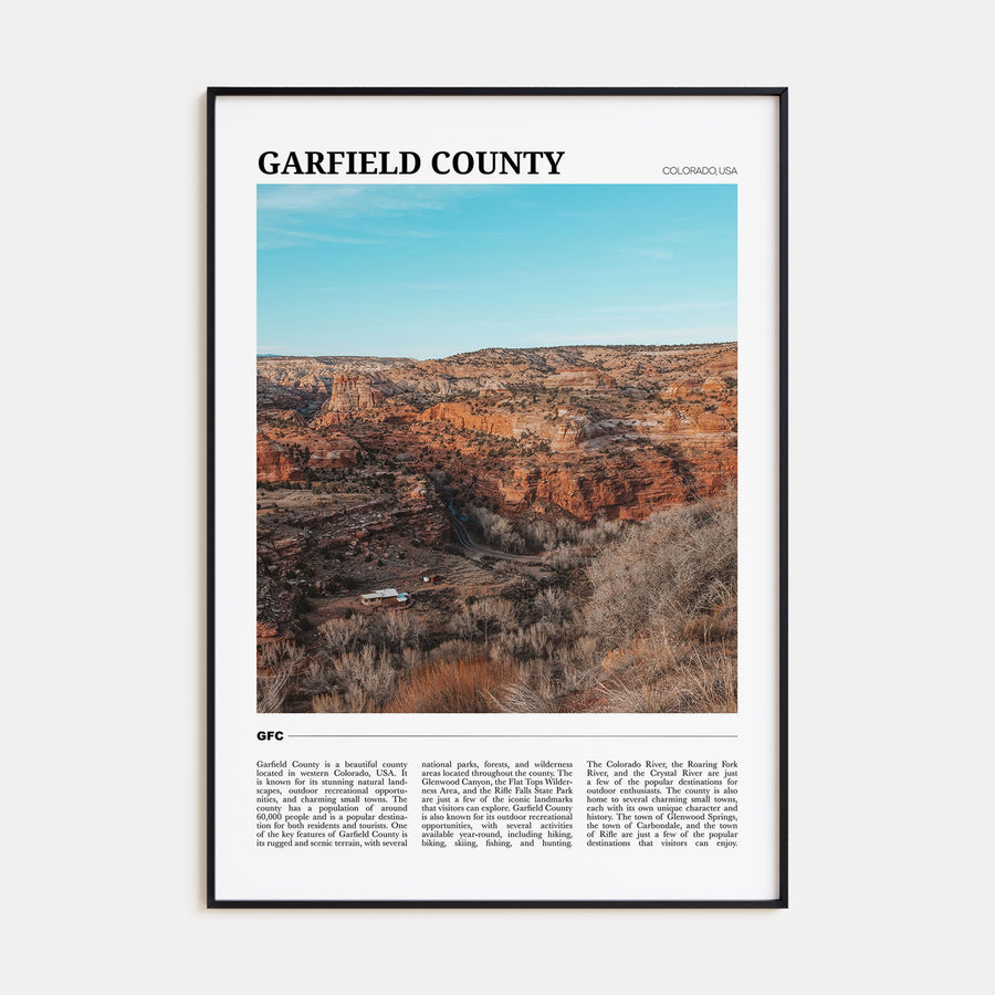 Garfield County Travel Color Poster