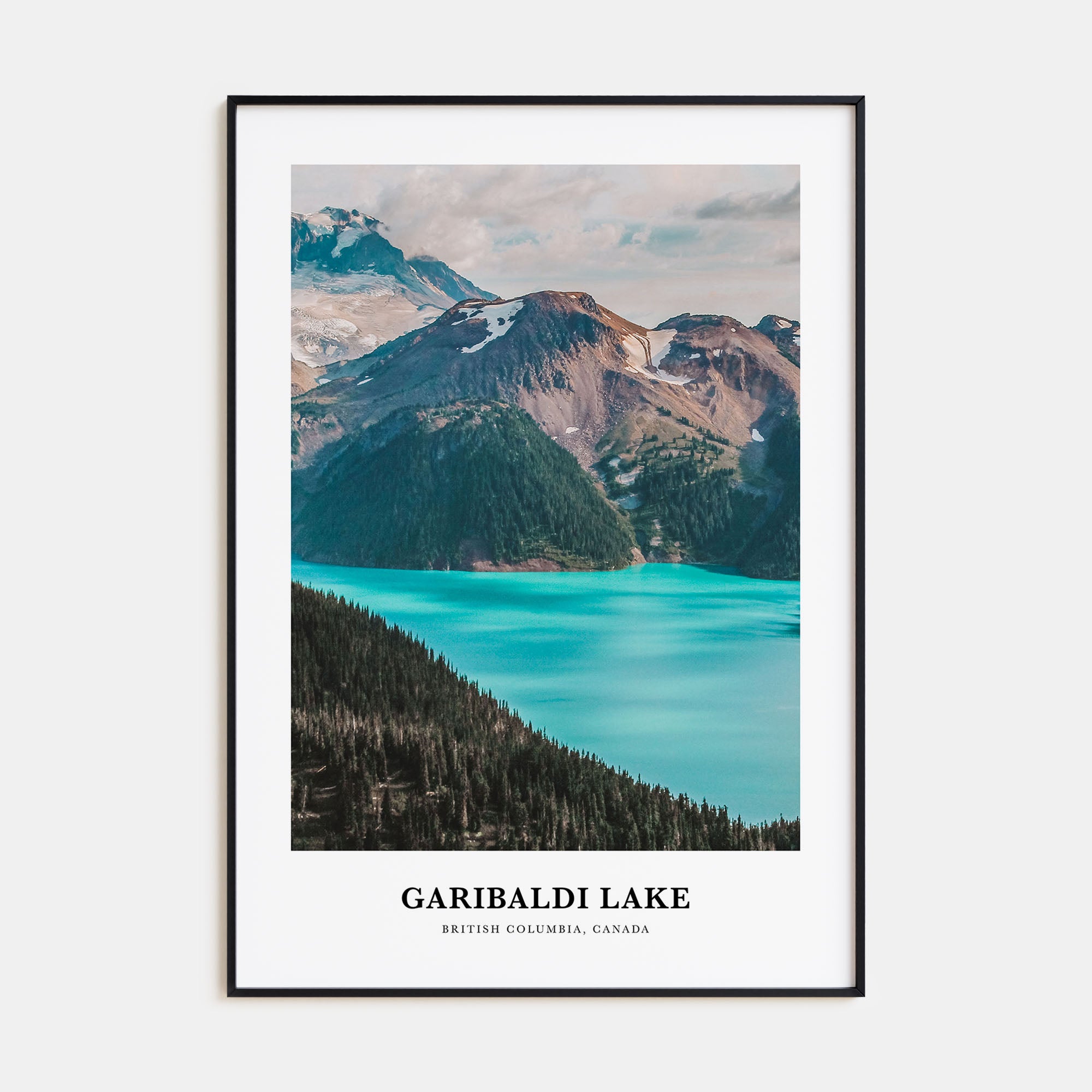 Garibaldi Lake Portrait Color Poster