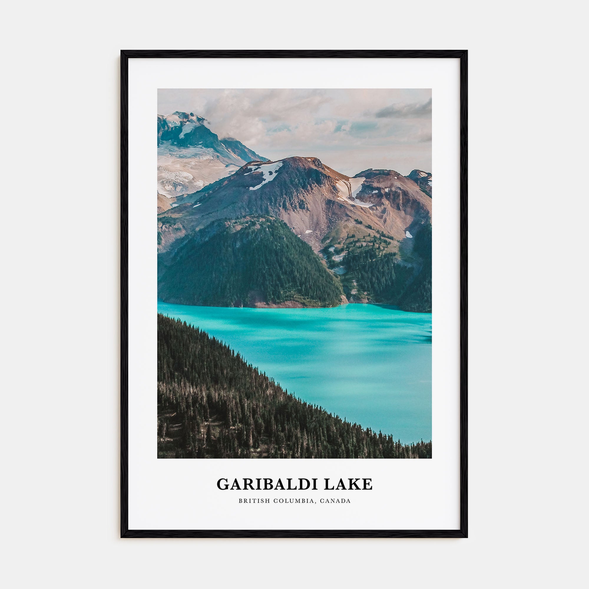 Garibaldi Lake Portrait Color Poster