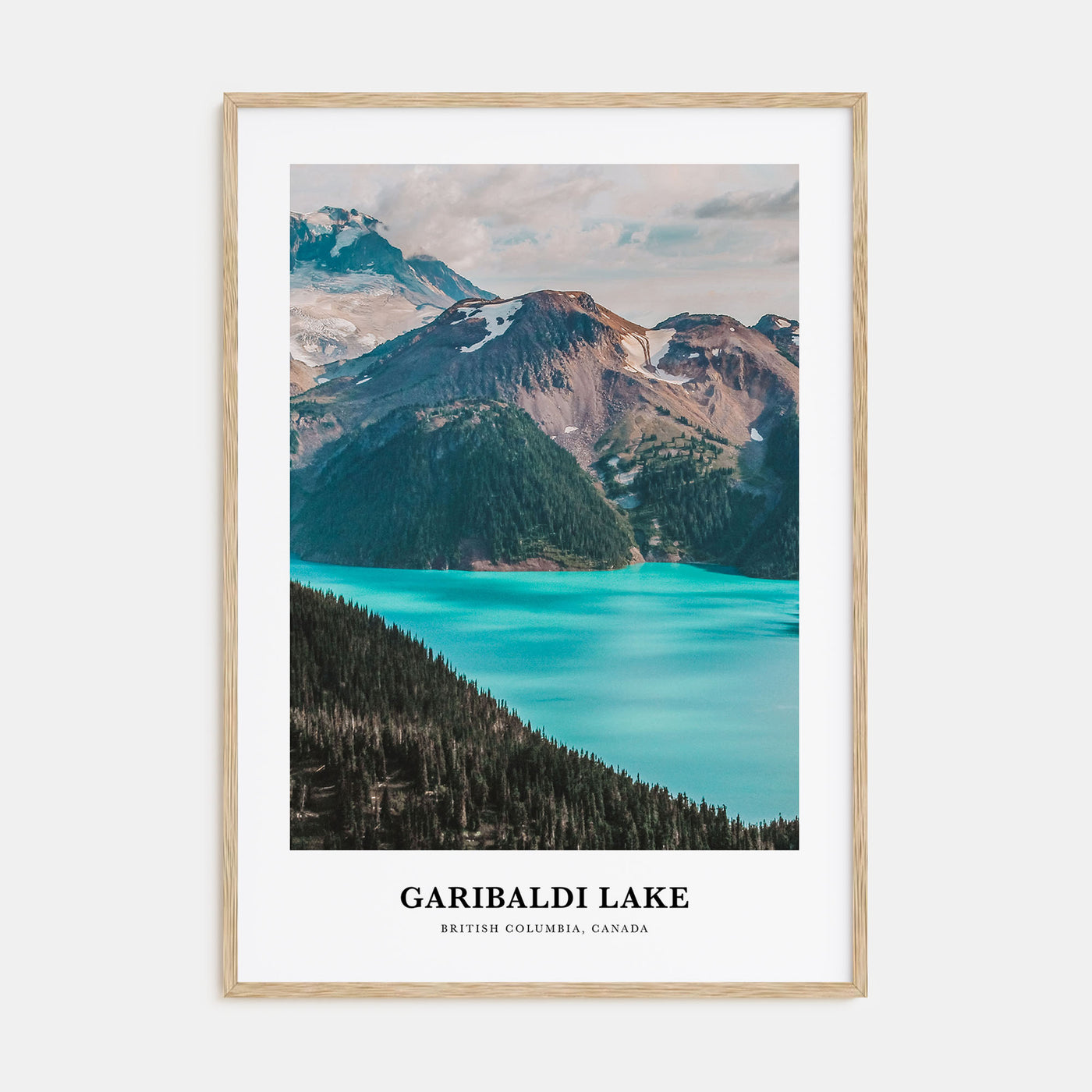 Garibaldi Lake Portrait Color Poster