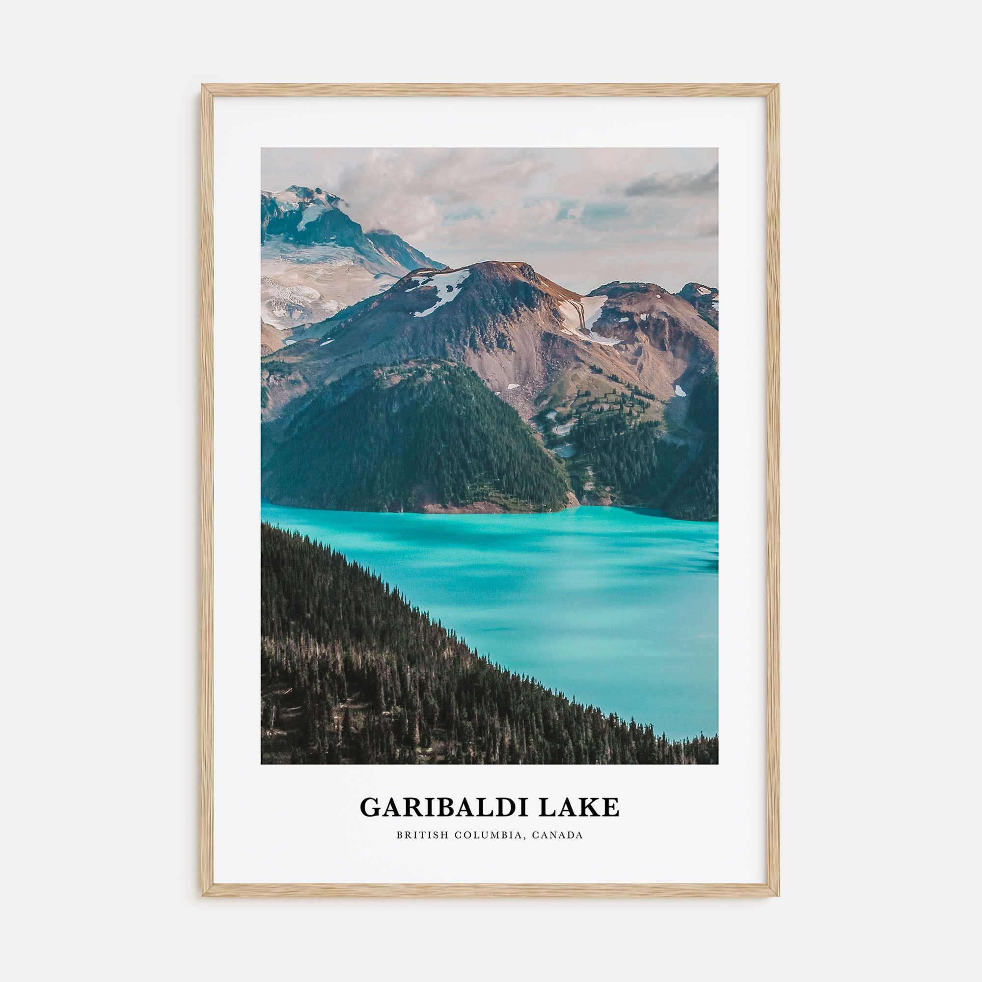 Garibaldi Lake Portrait Color Poster