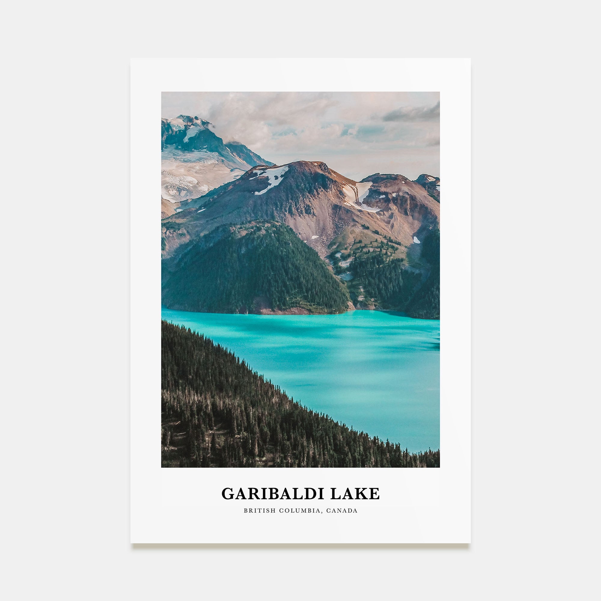 Garibaldi Lake Portrait Color Poster