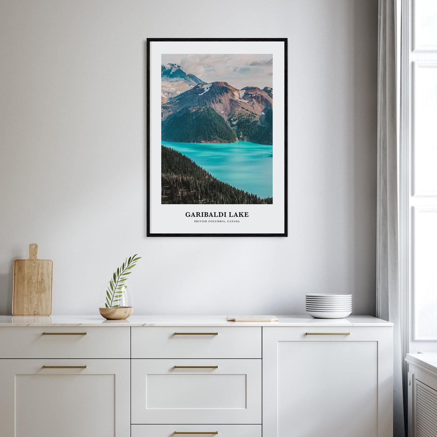 Garibaldi Lake Portrait Color Poster