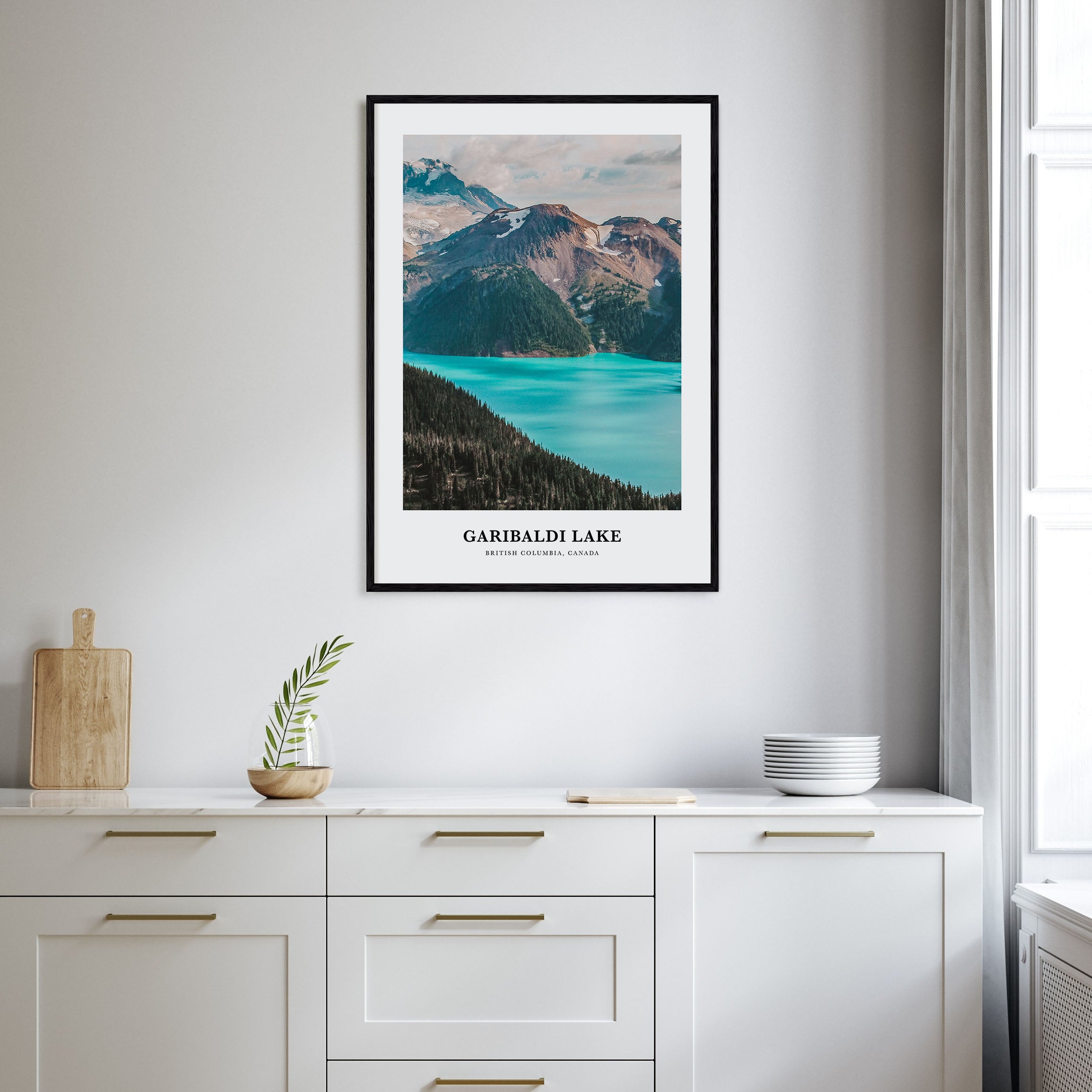 Garibaldi Lake Portrait Color Poster