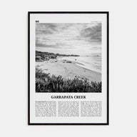 Garrapata Creek Travel B&W Poster