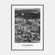 Gatlinburg Portrait B&W Poster