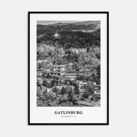 Gatlinburg Portrait B&W Poster