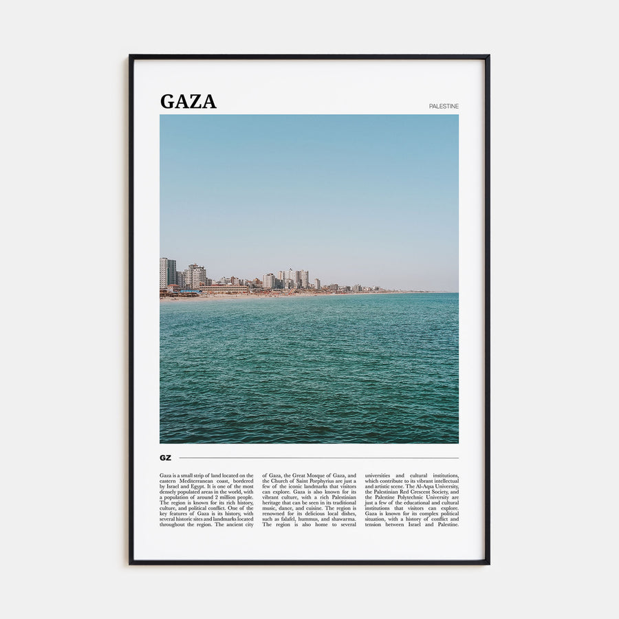 Gaza Travel Color Poster