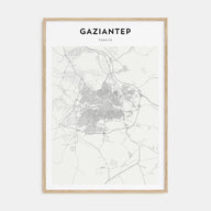 Gaziantep Map Portrait Poster