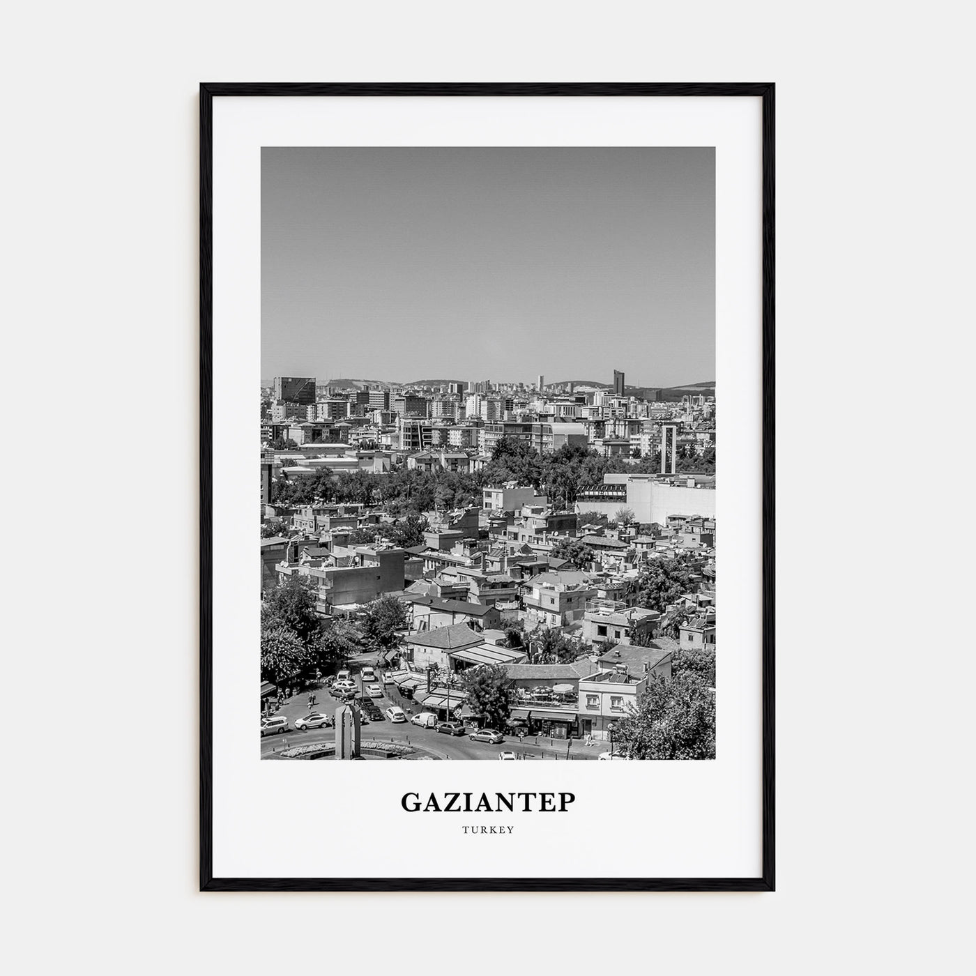 Gaziantep Portrait B&W Poster