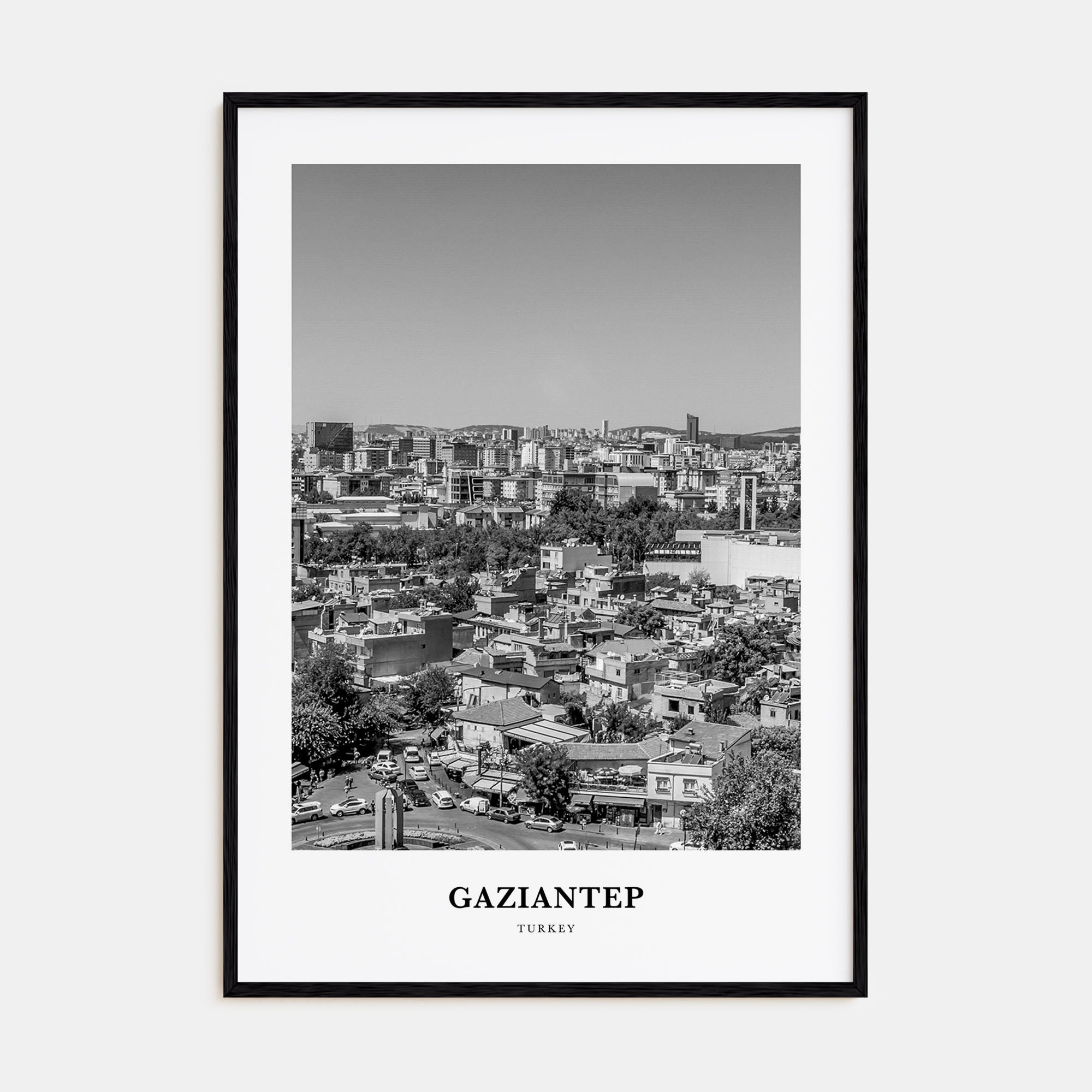 Gaziantep Portrait B&W Poster