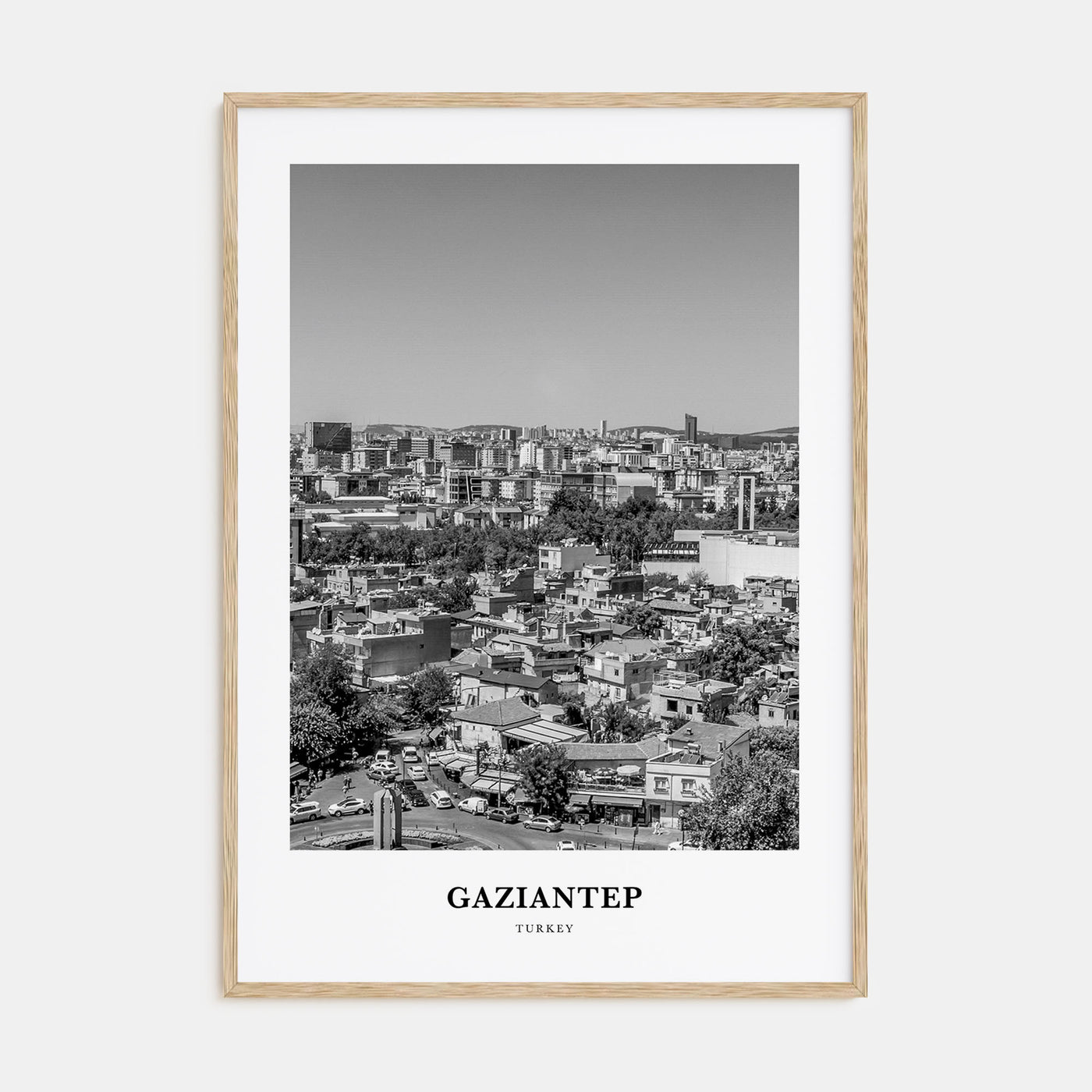 Gaziantep Portrait B&W Poster