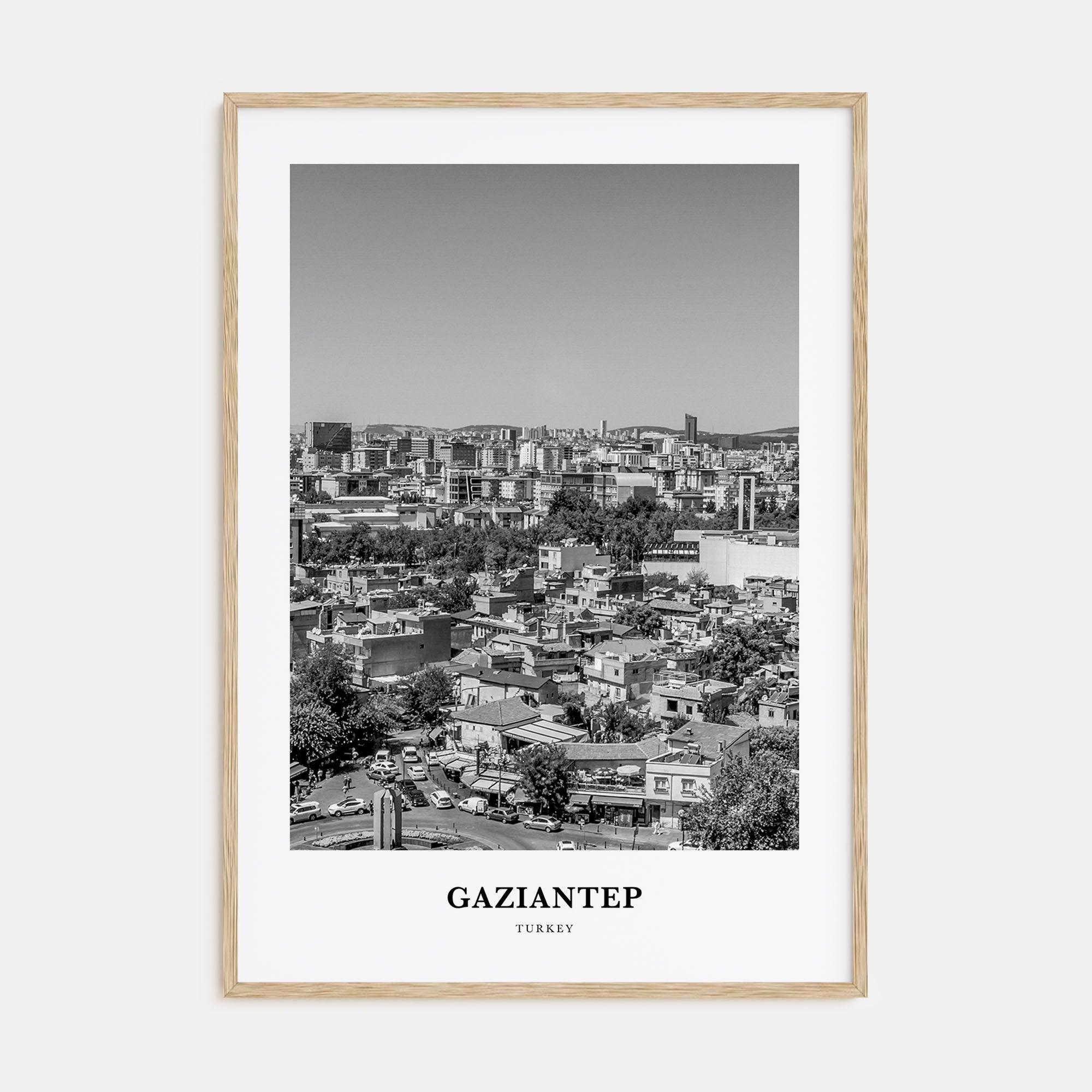 Gaziantep Portrait B&W Poster